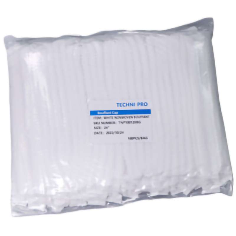 Bouffant Cap, Non-Woven, White, 24", 100 Pcs.
